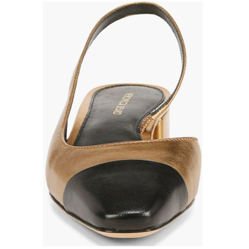 Veronica Beard Cecile Women's Size 9 Black/Gold Slingback Pumps Shoes NIB - Picture 4 of 7